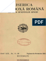 Biserica Ortodoxa Romana Anul LIX NR 9 10 Septemvrie Octomvrie 1941 PDF