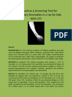 Ultrasound as a Screening Test for Genitourinary Anomalies in x ray for kids With UTI