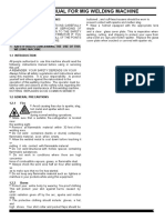 Instruction Manual For Mig Welding Machine: Important Safety Information!!!
