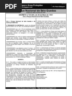 Decretos do Parque Nacional de Sete Quedas / Sete Quedas National Park Decrees