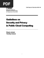 NIST Draft SP 800 144 - Cloud Computing PDF