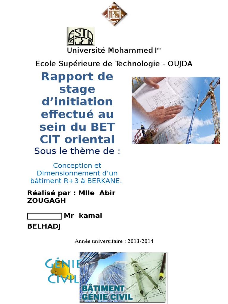 Rapport de Stage Abbiir  Ingénierie des structures  Génie du bâtiment