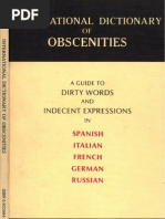 International Dictionary of Obscenities - Peters On, Christina