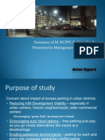 Summary of M-NCPPC Parking Study Presented To Montgomery County ZAP June 21, 2010