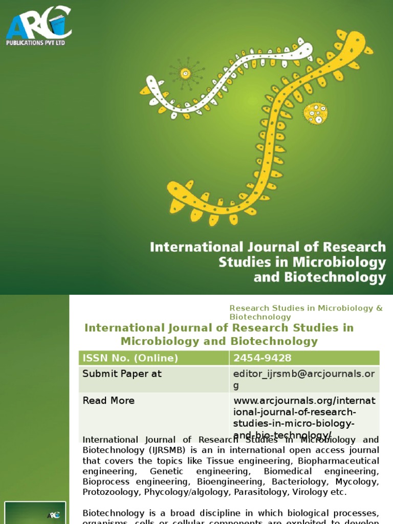 International Journal of Research Studies in Microbiology and
