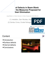 A Review of Defects in Beam Blank Casting and The Measures Proposed For Their Elimination