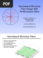 Narrowband Microstrip Filter Design