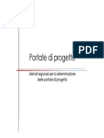 Portate Di Progetto - Metodo Regionali e Indiretti PDF