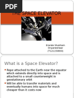 The Space Elevator: Erande Shubham Dnyaneshwar (T121150830)