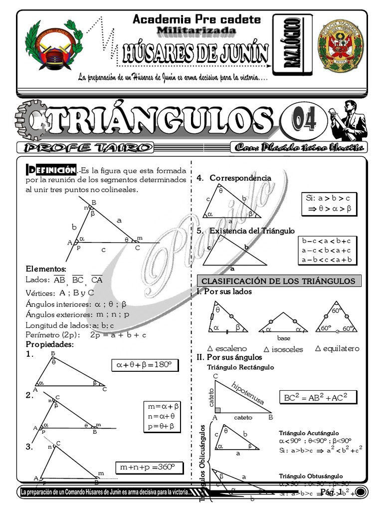 EJERCICIOS | PDF | Triángulo | Objetos geométricos