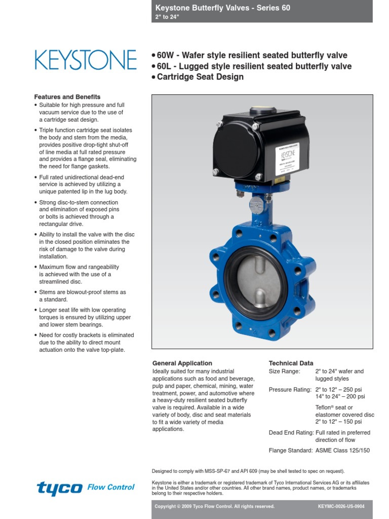 Keystone Fig. 60 Butterfly Valve Valve Petroleum