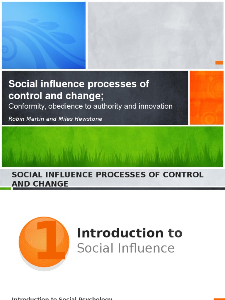 Social Influence in Change Processes | PDF | Conformity | Persuasion