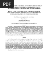 Download Aplikasi Sistem Pakar Diagnosa Penyakit Gigi Dan Mulut Beserta PengobatannyaMenggunakan MetodeForward Chaining Di Puskesmas Menes by Nana Supiana SN349519609 doc pdf