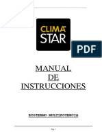 Manual Ecotermo Multipotencia Climastar