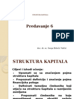 Predavanje 6. Struktura Kapitala