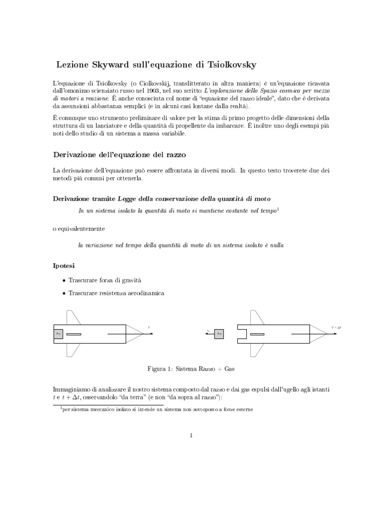 Esercizi Razzo | PDF