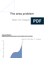 The Area Problem: Math 123 Chapter 5