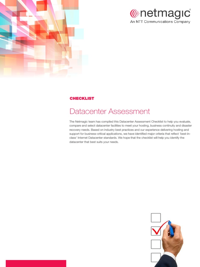 Checklist Datacenter Assessment Pdf Data Center Closed Circuit