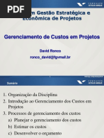 Gerenciamento de Custos - Apresentação - David Ronco - Mar2015