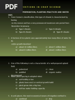 Review Questions in Crop Science