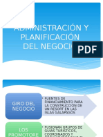 Administracion y Planificacion Del Negocio