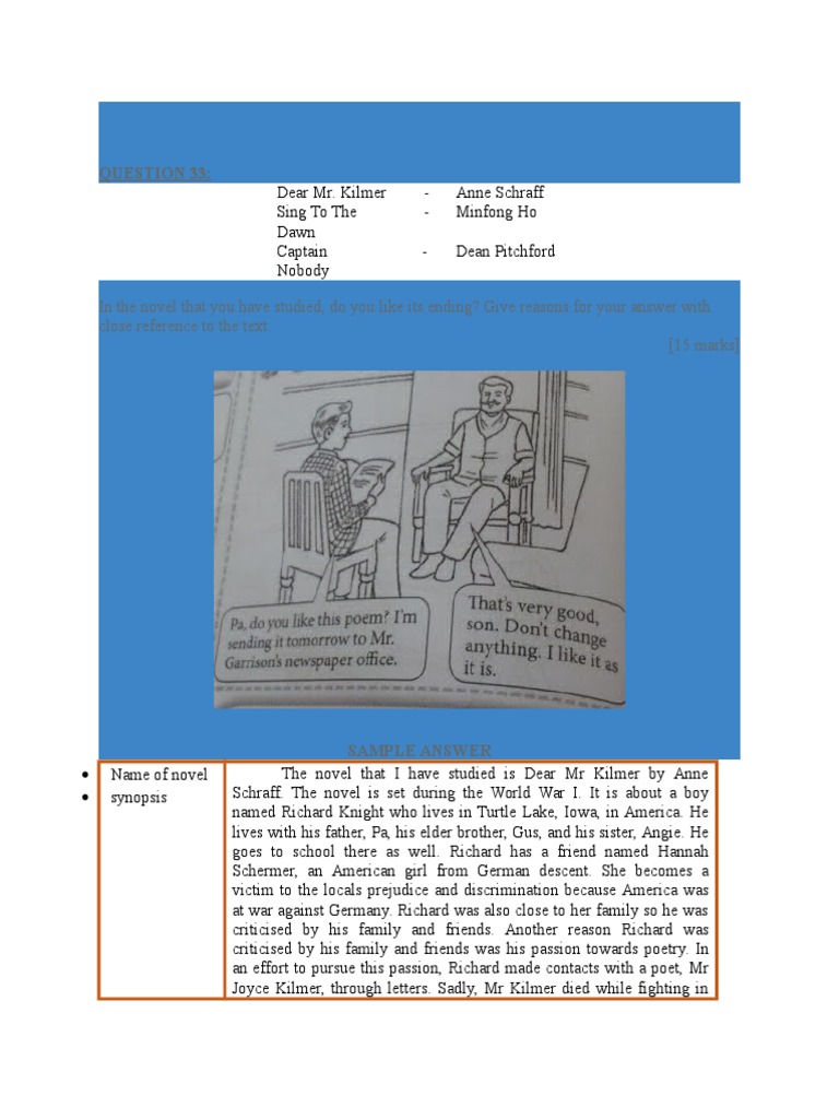 Spm Dear Mr Kilmer r  Poetry  Fiction & Literature