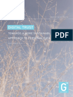 Digital Trust - Towards a more sustainable approach to personal data
