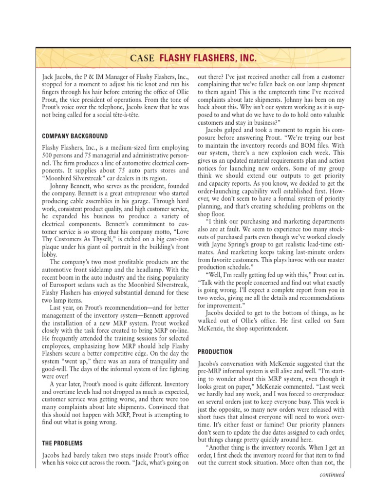 Case flashy flashers essay 07 picture