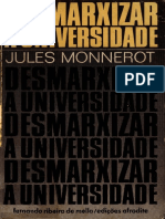 Jules Monnerot - Desmarxizar A Universidade PDF