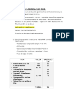 Ejercicios de Clasificacion RMR (Practica 2016)