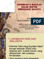 Gangguan & Masalah Dalam Sistem Reproduksi Wanita