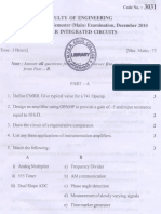 Linear Integrated Circuits 2010 QP