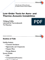 Low-Order Tools For Aero-And Thermo-Acoustic Instabilities: Wolfgang Polifke Lehrstuhl Für Thermodynamik TU München