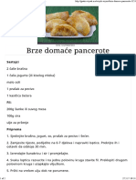 Brze Domaće Pancerote - Gastro Priče - Gastro