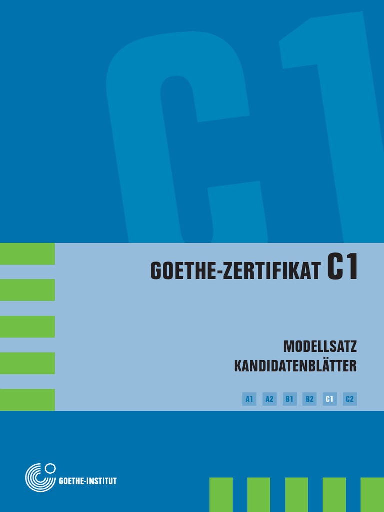 Goethe Zertifikat C1 Modellsatz Pdf