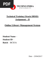 Online Library Management System