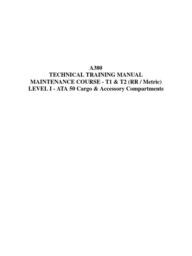 LEVEL I - ATA 50 Cargo & Accessory Compartments | PDF | Aviation | Aircraft