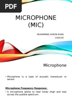 Microphone (MIC) : Muhammad Ahson Khan 1345155