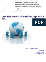 Politica Monetar Creditara