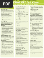 Notes 2016 FRM Quick Sheet