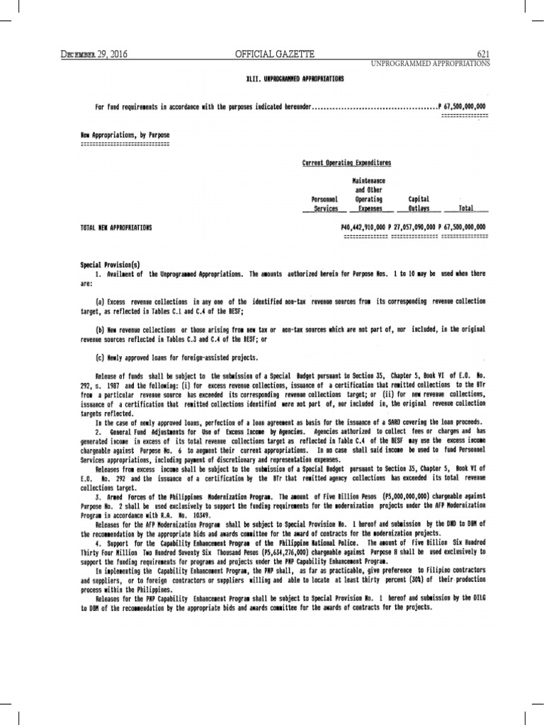 GAA 2017 Special Provisions PDF