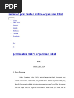 Download Makalah Pembuatan Mikro Organisme Lokal by Yasinta Apriliyani P SN349585653 doc pdf