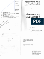 Roberto Lyra Filho - 1984 - Pesquisa em QUE Direito PDF
