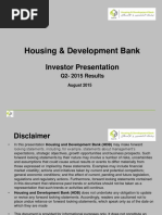 Housing Development Bank - Investor Relation Presentation Q2 -2015