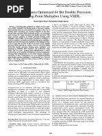 Synthesis of Area Optimized 64 Bit Double Precision Floating Point Multiplier Using VHDL