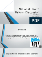 Nurs 5010 - National Health Reform Discussion