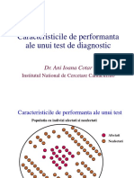 Caracteristicile de Performanta Ale Unui Test