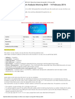 IBPS SO (IT Officer) Exam Analysis Morning Shift – 14 February 2016(Affairs Cloud)