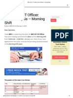 IBPS (SO) v IT Officer_ Exam Analysis – Morning Shift