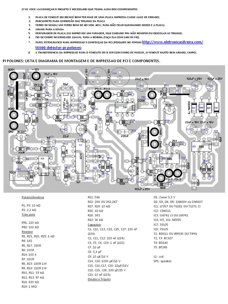 Esquema de Montagem do Detector PI Polonês | PDF | Natureza
